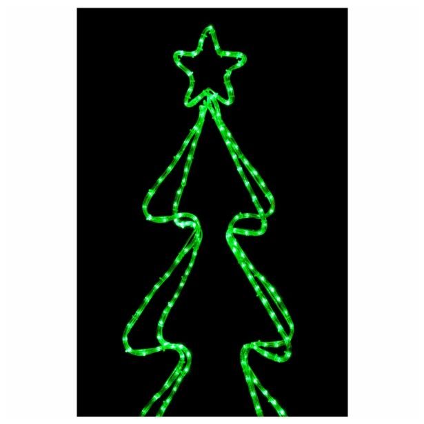 LUČKE MQ JELKA 3D LED ZELENA 120 CM( V) SVETLOBNA CEV