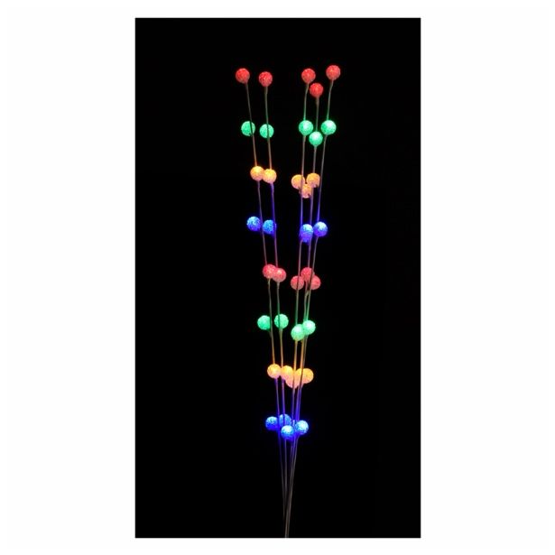 LUČKE MQ LED BELE VEJE 120 CM 40 MEHKIH KROGLIC