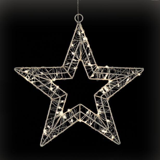 LUČKE MQ ZVEZDA Z LUČKAMI 46X3X46 CM