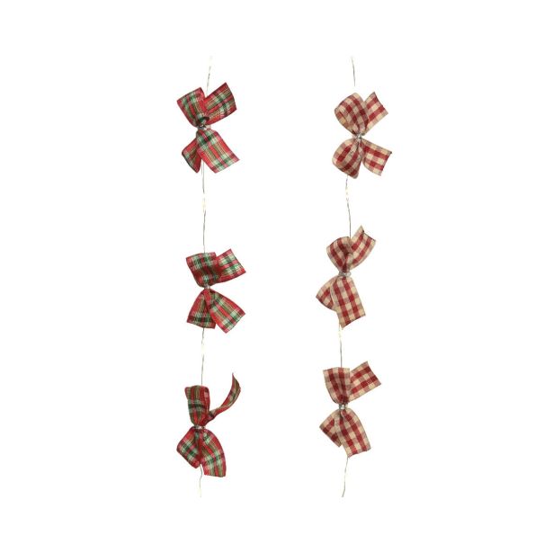 LUČKE PENTLJE KARO 10 LED 2X AA 90CM SORT