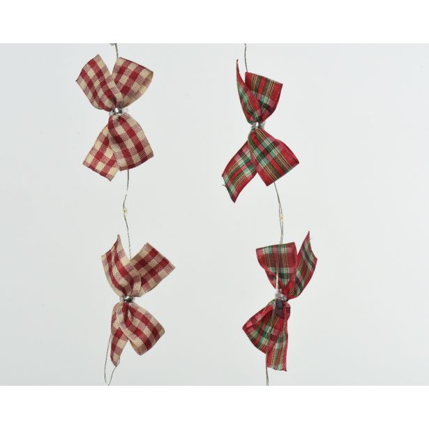 LUČKE PENTLJE KARO 10 LED 2X AA 90CM SORT