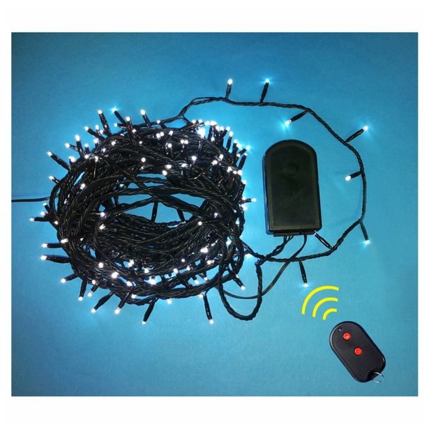 LUČKE UNICOM 240 LED TOPLO BELA Z DALJINSKIM UPRAVLJANJEM