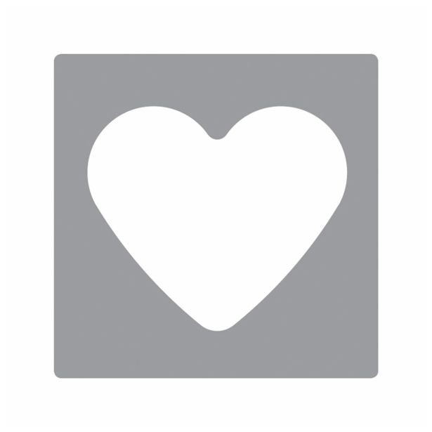 LUKNJAČ,ŠTAMPILJKA,ŠABLON RAYHER LUKNJAČ, SRCE IZSEK 1.6 CM