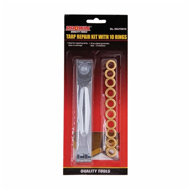 LUKNJAČI ZA USNJE PROWIN 10 DELNI SET OBROČKOV 17X10X5 MM KOVINSKI