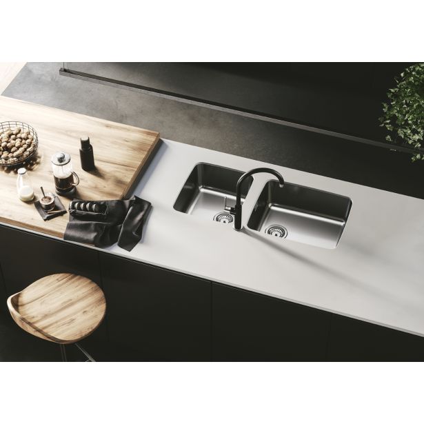 NERJAVNO POMIVALNO KORITO ALVEUS LUNO 40, SATIN 480X400 MM