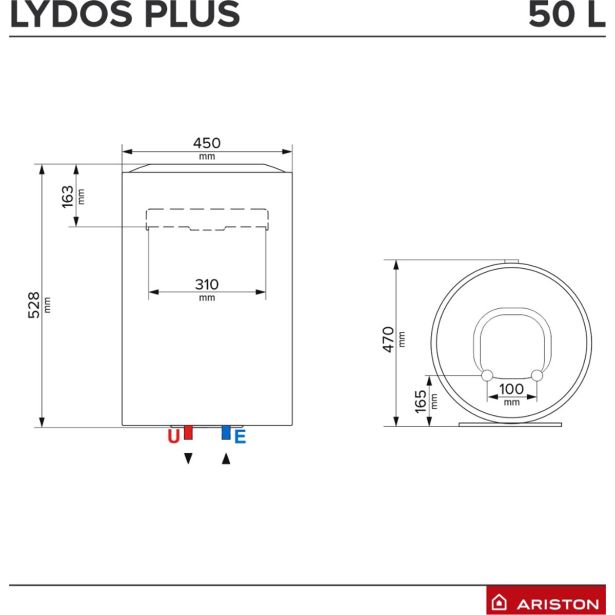 GRELNIK VODE, BOJLER, ELEKTRIČNI  ARISTON LYDOS PLUS 50V 1.8K EN EU