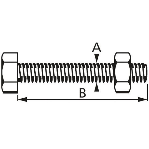 6-OGLATI VIJAK DIN 933 5X30 A2F V ZAVITKU JE 100 KOS