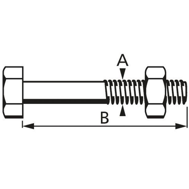 6-OGLATI VIJAK DIN 931 8X70 A2F V ZAVITKU JE 10 KOS