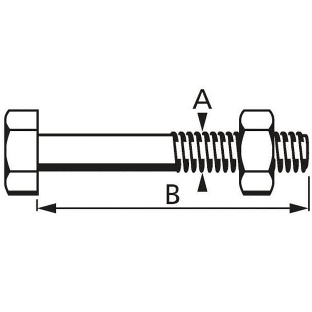 6-OGLATI VIJAK DIN 931 10X90 A2F V ZAVITKU JE 10 KOS