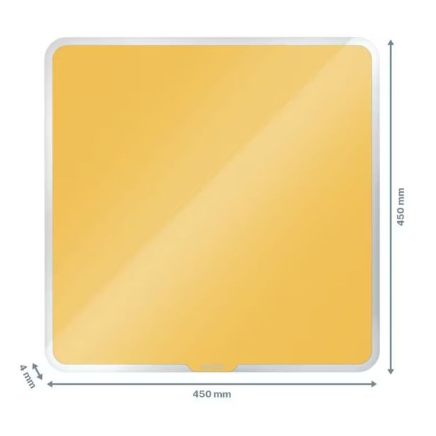 MAGNETNA TABLA LEITZ COSY-WOW COSY RUMENA 45X45 STEKLENA