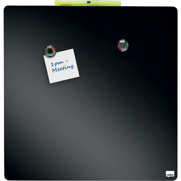 MAGNETNA TABLA NOBO TABLE QUARTER 36X36 CM ČRNA 1903774