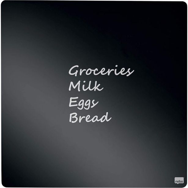 MAGNETNA TABLA NOBO TABLE QUARTER 36X36 CM ČRNA 1903774