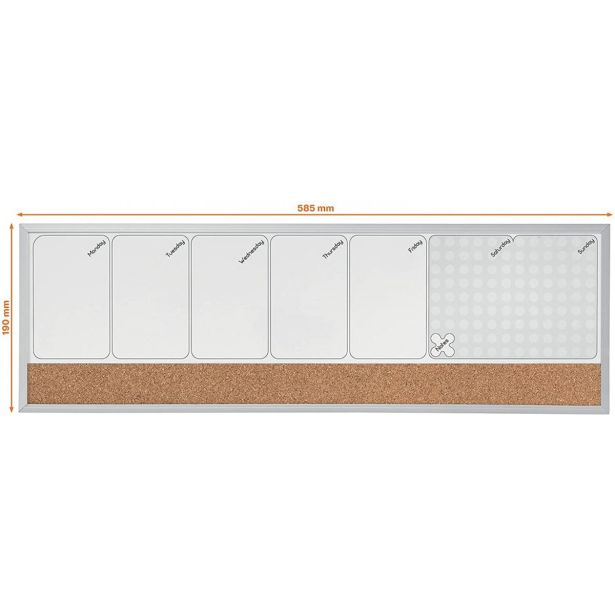 MAGNETNA TABLA NOBO TABLE QUARTER 58.5X19 CM PLANER TEDENSKI 1903780