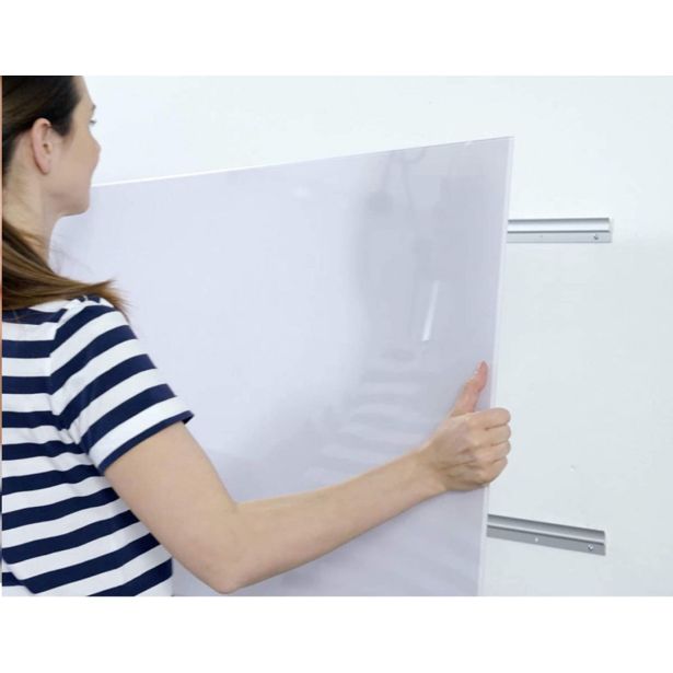 MAGNETNA TABLA NOBO TABLE STEKLENA 67.7X38.1 CM DIAMOND BELA 1905175