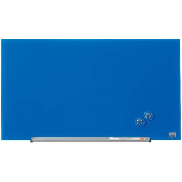 MAGNETNA TABLA NOBO TABLE STEKLENA 67.7X38.1 CM DIAMOND MODRA 1905187