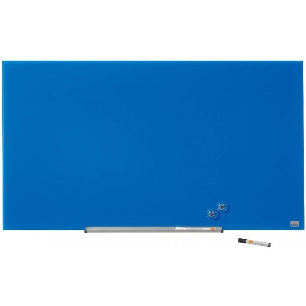 MAGNETNA TABLA NOBO TABLE STEKLENA 99.3X55.9 CM DIAMOND MODRA 1905188