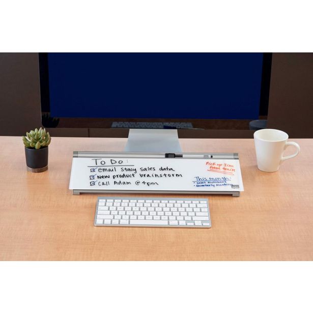 MAGNETNA TABLA NOBO TABLE STEKLENA NAMIZ S PREDALOM 45.8X6X14 CM 1905174