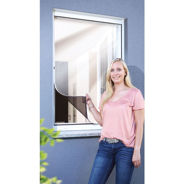 PRIBOR SCHELLENBERG MAGNETNI OKVIR ZA OKNO Z ZAŠČITNO PROTI INSEKTOM IN CVETNEMU PRAHU 100X120 CM BEL