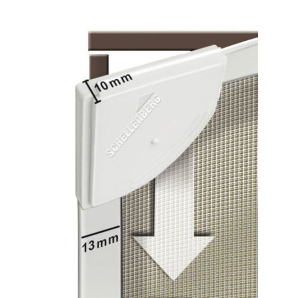 PRIBOR SCHELLENBERG MAGNETNI OKVIR ZA OKNO Z ZAŠČITNO PROTI INSEKTOM IN CVETNEMU PRAHU 100X120 CM BEL