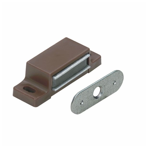 MAGNETNI ZASKOČNIK HETTICH DIY 45X14X15 MM, 3-4 KG, RJAV, V ZAVOJU JE 4 KOS