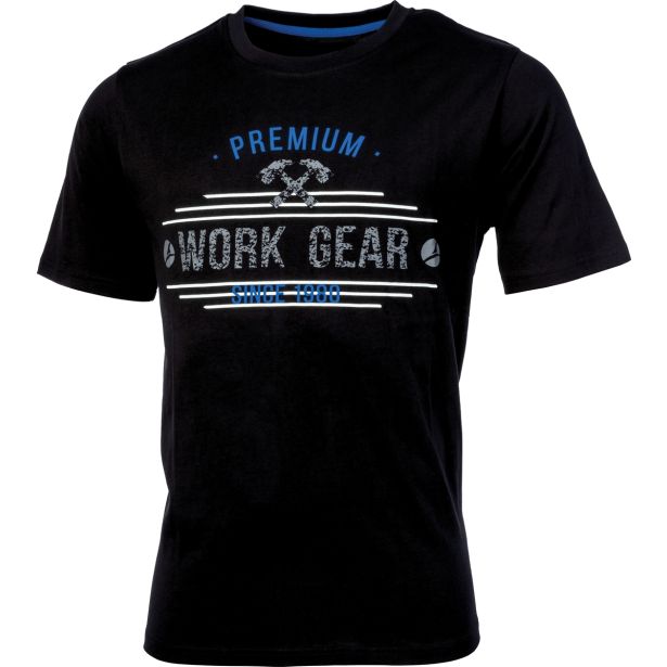 MAJICA ALBATROS WORK GEAR T-SHIRT ŠT. L ČRNA S POTISKOM