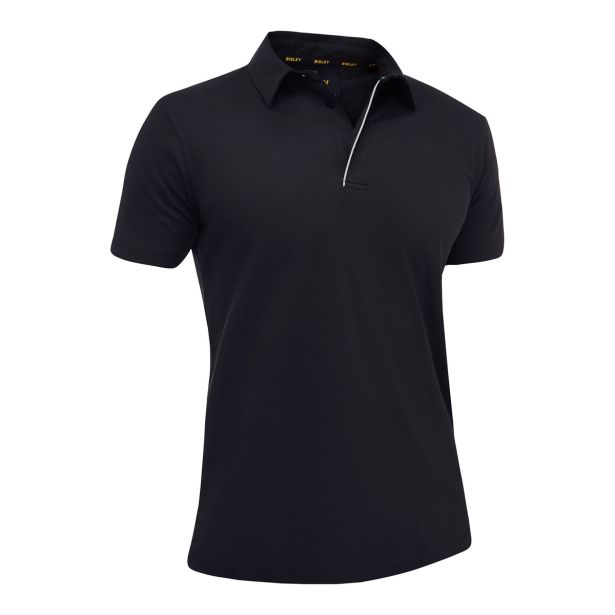 MAJICA KRATKI ROKAV BISLEY MEN'S SS POLO 4XL ČRNA