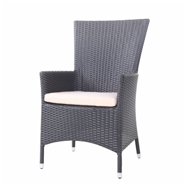 STOL IZ UMETNEGA RATANA BIVA MALAGA II Z BEŽ BLAZINO