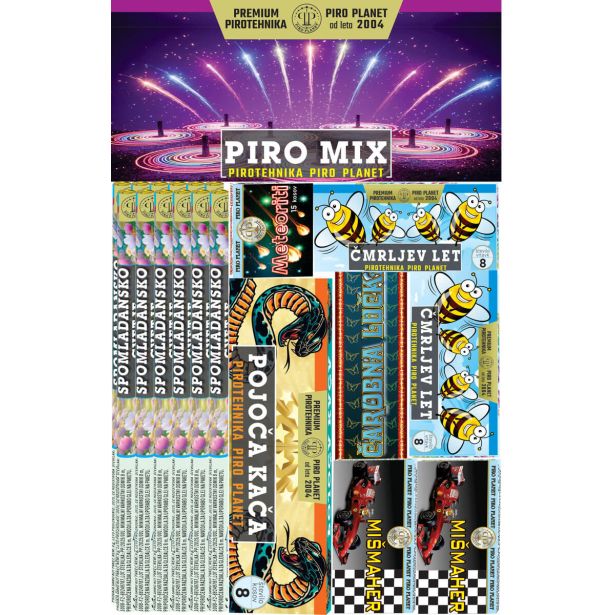 MALI 9 DELNI DRUŽINSKI KOMPLET PIRO MIX.