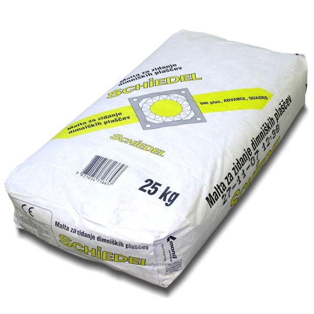 DODATEK ZA DIMNIK SCHIEDEL MALTA ZA ZIDANJE DIMNIŠKIH PLAŠČEV 25KG