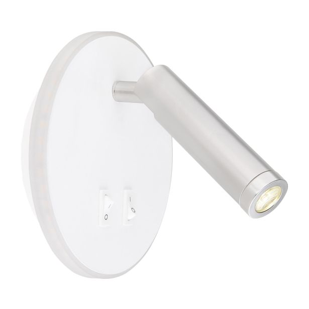 DEKORAT. STENSKA SVETILKA MANY 6W BELA WW