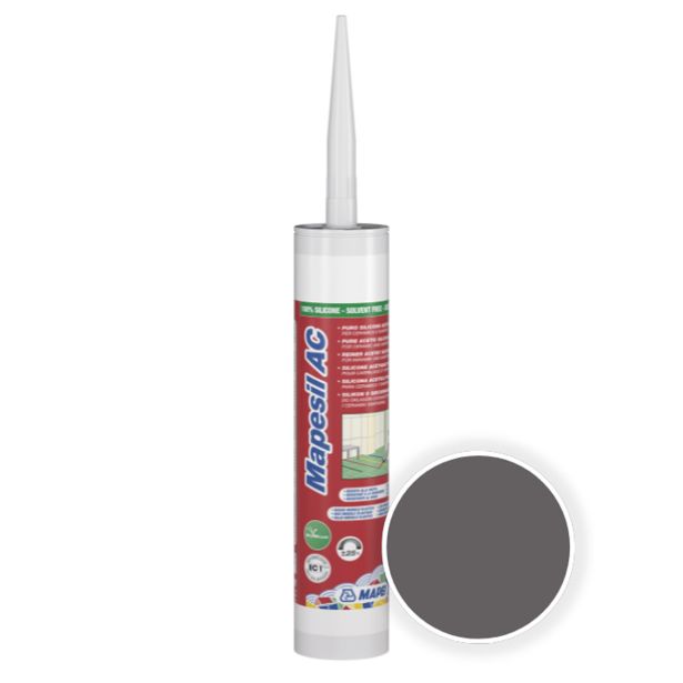 SILIKONSKA TESNILNA MASA MAPEI MAPESIL AC 119 LONDON SIVA 310 ML