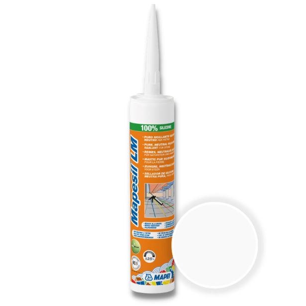 SILIKONSKA TESNILNA MASA MAPEI MAPESIL LM 999 PROZOREN 310 ML