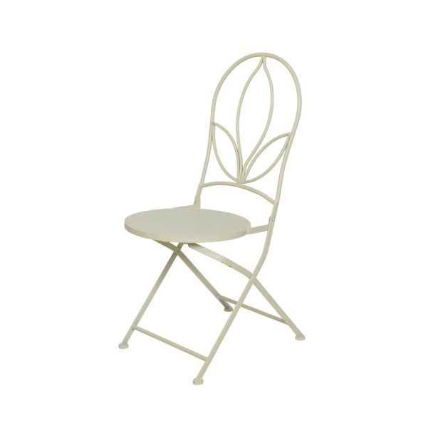 KOVINSKI STOL DECORIS MARIE, Z LISTI 39X46X93 CM