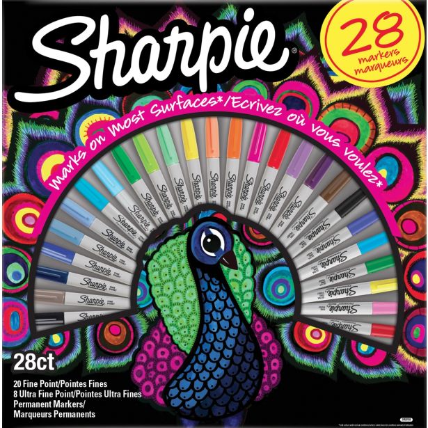 USTVARJALNI SET SHARPIE MARKER SHARPIE SET 28/1 FINE 20/ULTRA 8 PEACOCK