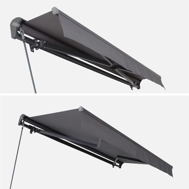 MARKIZA, TENDA NATERIAL CALIMA 300X200 CM, SIVA ROČNA