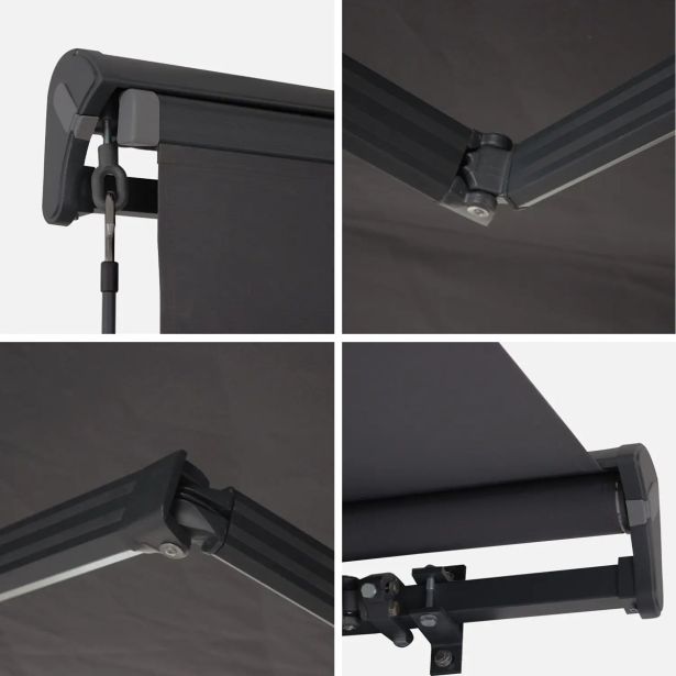 MARKIZA, TENDA NATERIAL CALIMA 300X200 CM, SIVA ROČNA