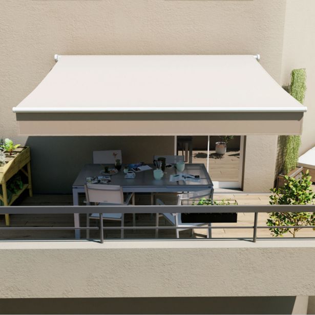 MARKIZA, TENDA NATERIAL CALIMA 400X300 CM, BEŽ ROČNA