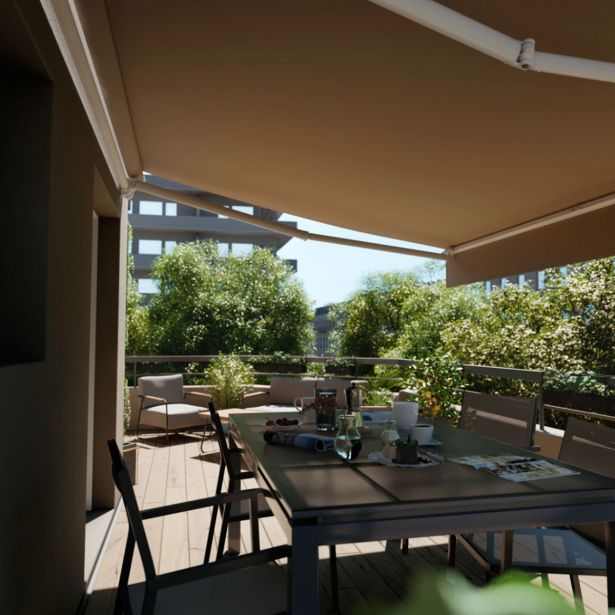 MARKIZA, TENDA NATERIAL CALIMA 400X300 CM, BEŽ ROČNA