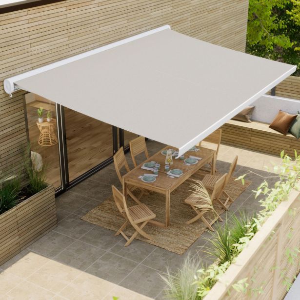 MARKIZA, TENDA NATERIAL LOBY 300X200 CM, BEŽ ROČNA, KASETNA