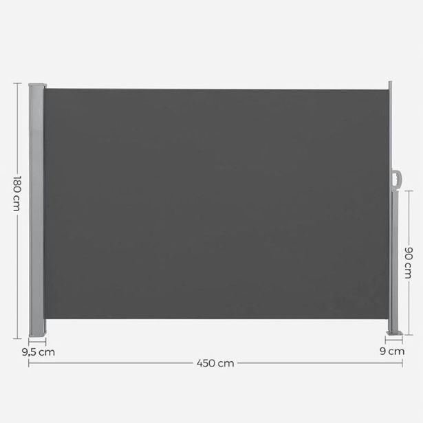 STRANSKA PREGRADA SONGMICS GSA589G01 180X450