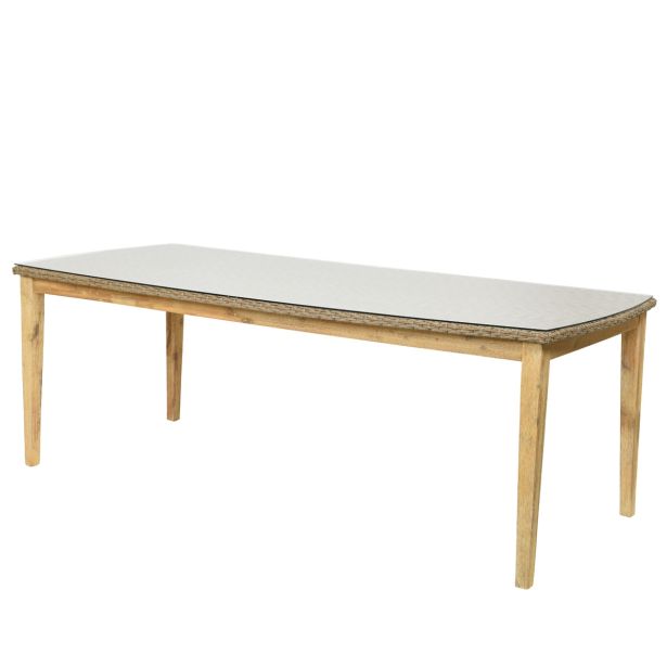 LESENA MIZA DECORIS MARSEILLE S STEKLOM 100X220X76 CM