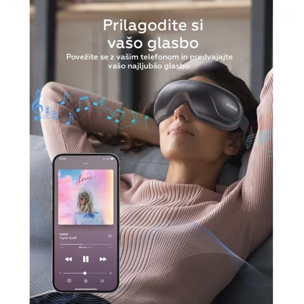 MASAŽNI APARAT RENPHO MASAŽNA OČALA EYERIS 2 S TOPLOTNO VIBRACIJO
