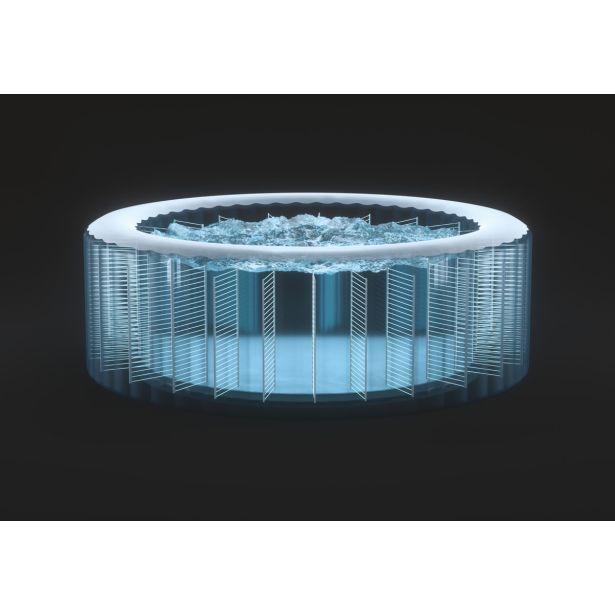 MASAŽNI BAZEN INTEX GREYSTONE DELUXE SQUARE ZA 4 OSEBE