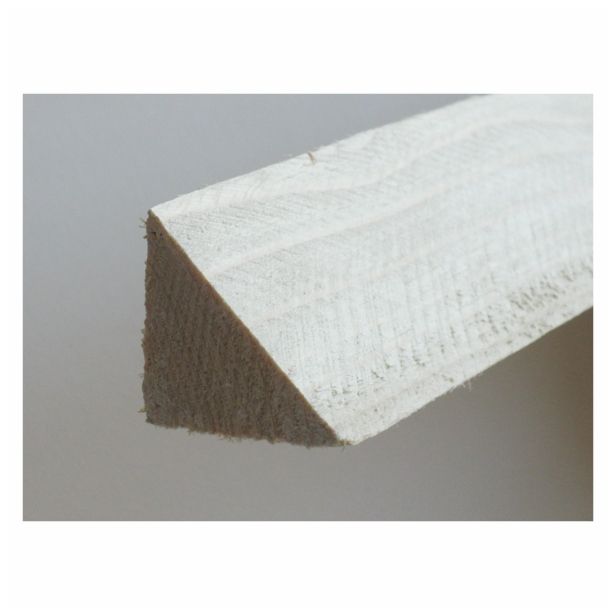 MASIVNA KOTNA-ZAKLJ.LETEV PEČNIK TRIKOTNA SMREKA/JELKA 33X33X2000 MM