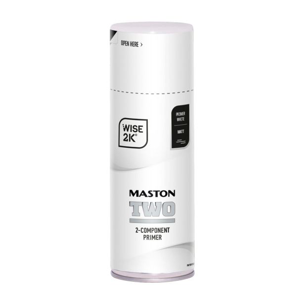 MASTON BARVA V SPREJU 2K TWO PRIMER BELA 400 ML