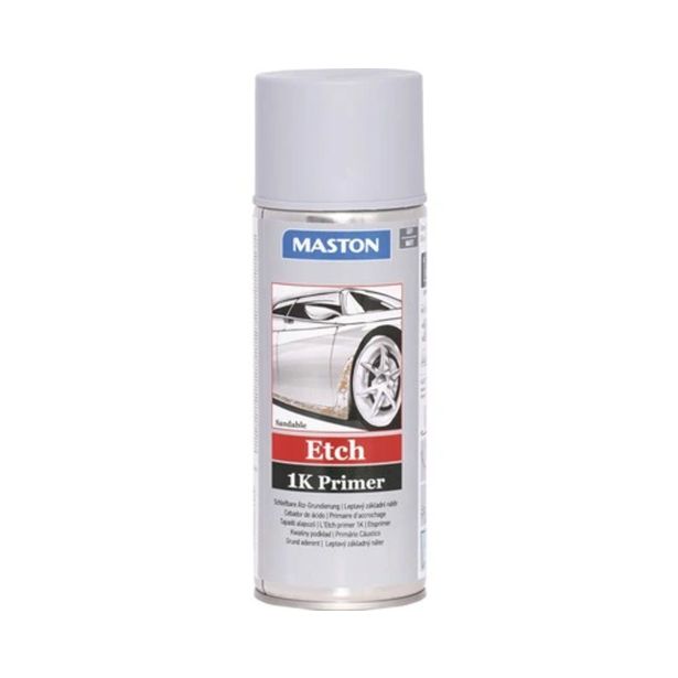 MASTON BARVA V SPREJU ETCH 1K PRIMER (SIVA) 400 ML