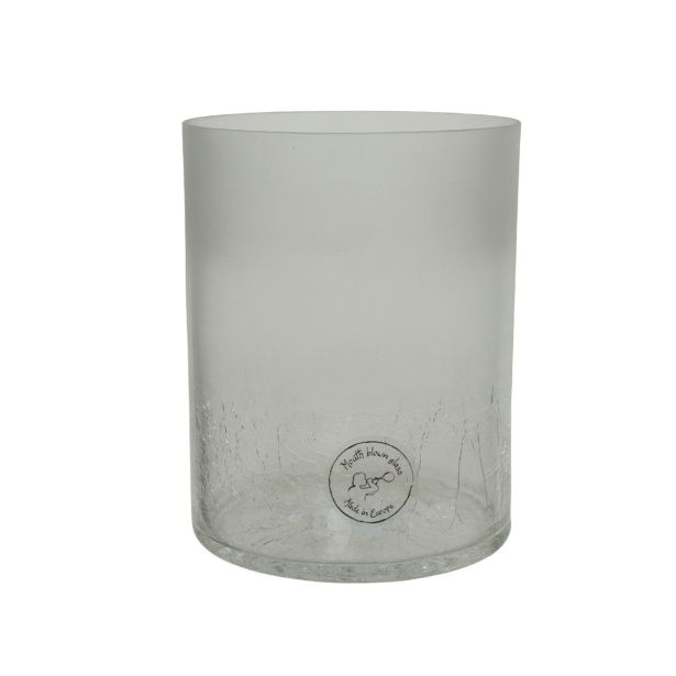 STEKLENA VAZA MAT NA VRHU, 11X 14 CM