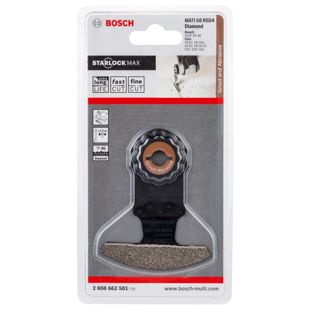 PRIBOR ZA VEČNAM. ORODJA BOSCH MATI 68 RSD4 DIAMOND