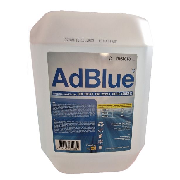 MAZIVA IN TEKOČINE PLASTENKA ADBLUE 5 L Z NASTAVKOM ZA NALIVANJE