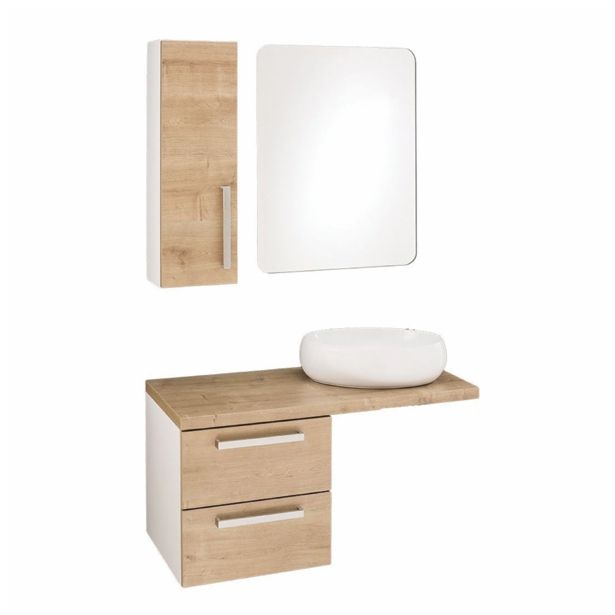 MDF LAK.KOPAL.OMARICA FEROTEHNA ARTLINE 80 VISEČA 25X20X80 HRAST AUTHENTIC